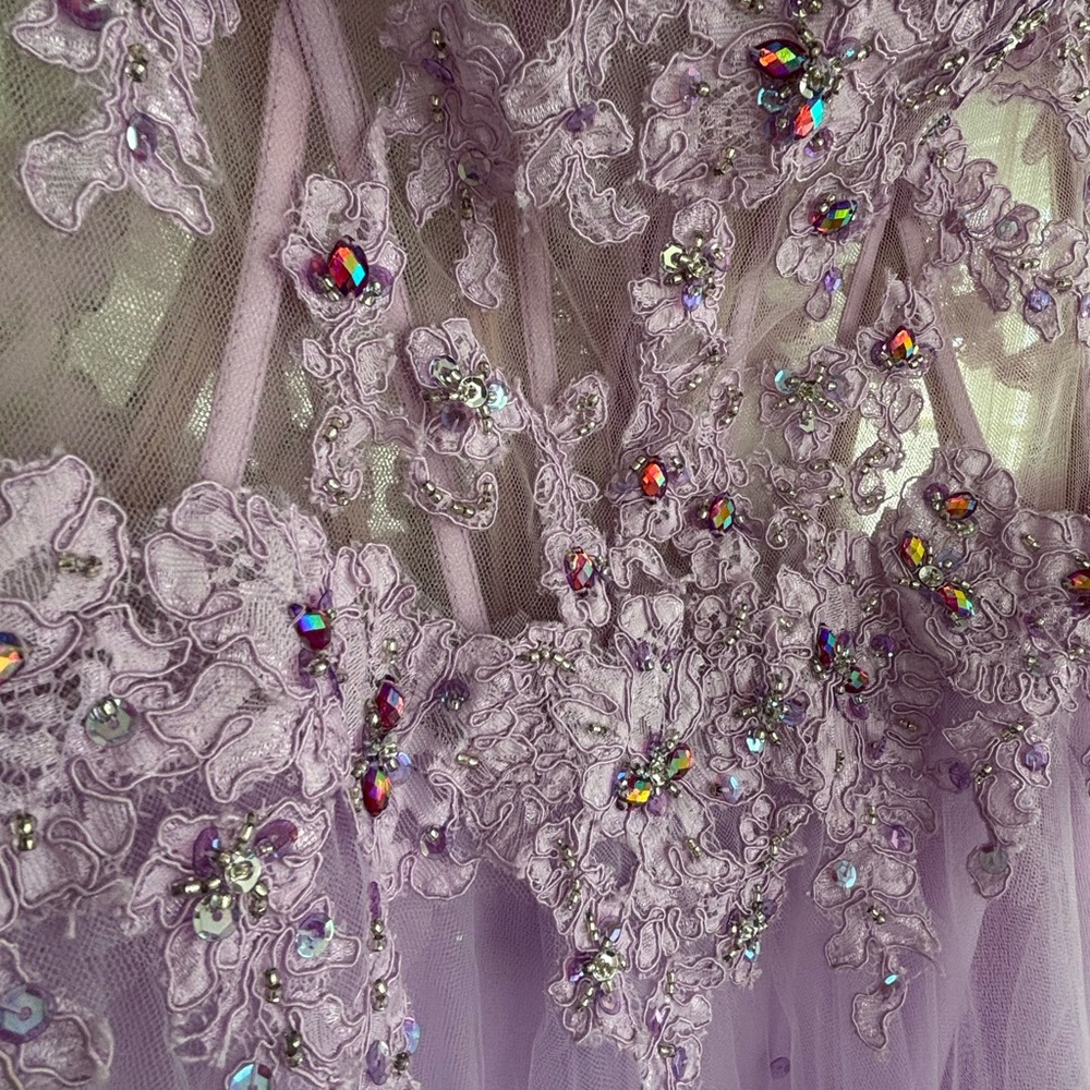 Mori Lee by Madeline Gardner gown in purple. Showstoppingly gorgeous in EUC. - Picture 3 of 14